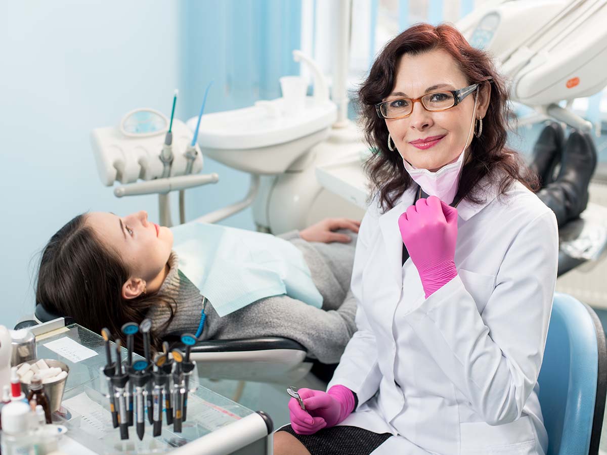 smiling dentist