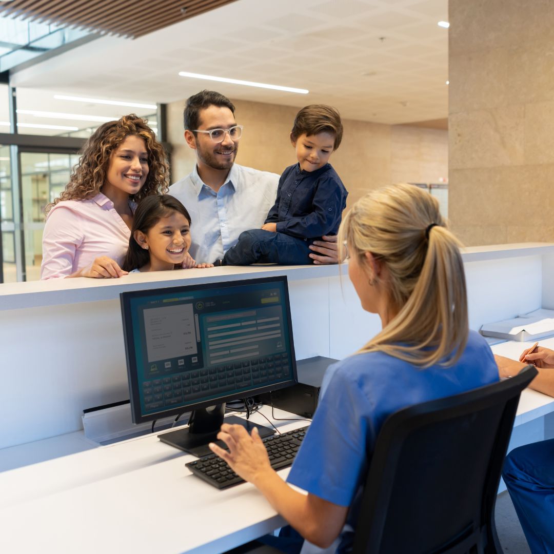 dental assistant helping patients