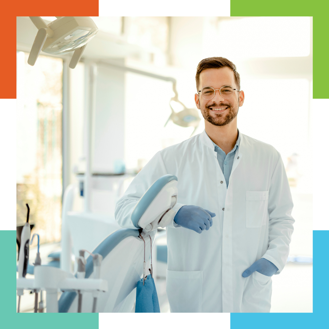 male dentist smiling
