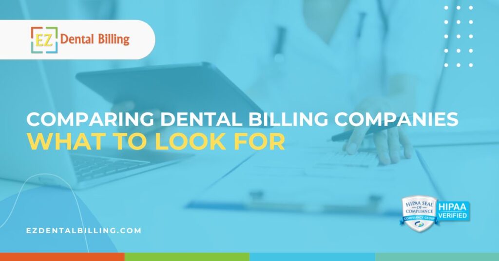 Comparing dental billing companies