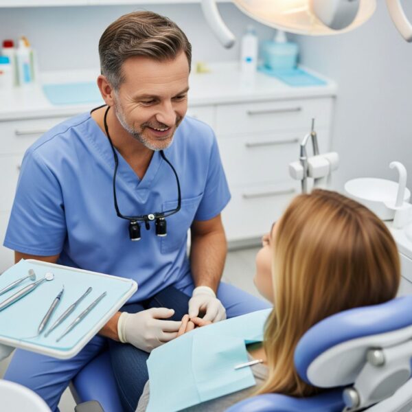 dentist and patient
